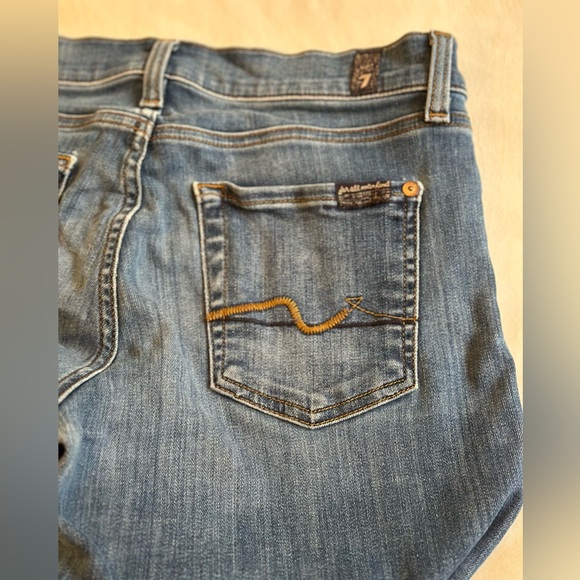7 For All Mankind, size 30, fitted blue jeans - Picture 3 of 6